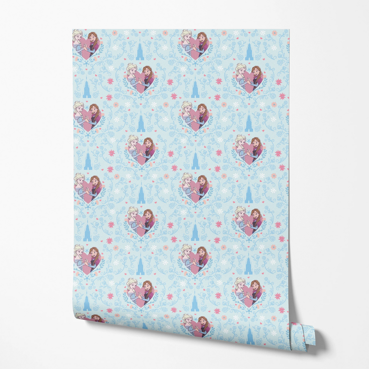 Disney Frozen  Sisterly Bond on Blue Wallpaper