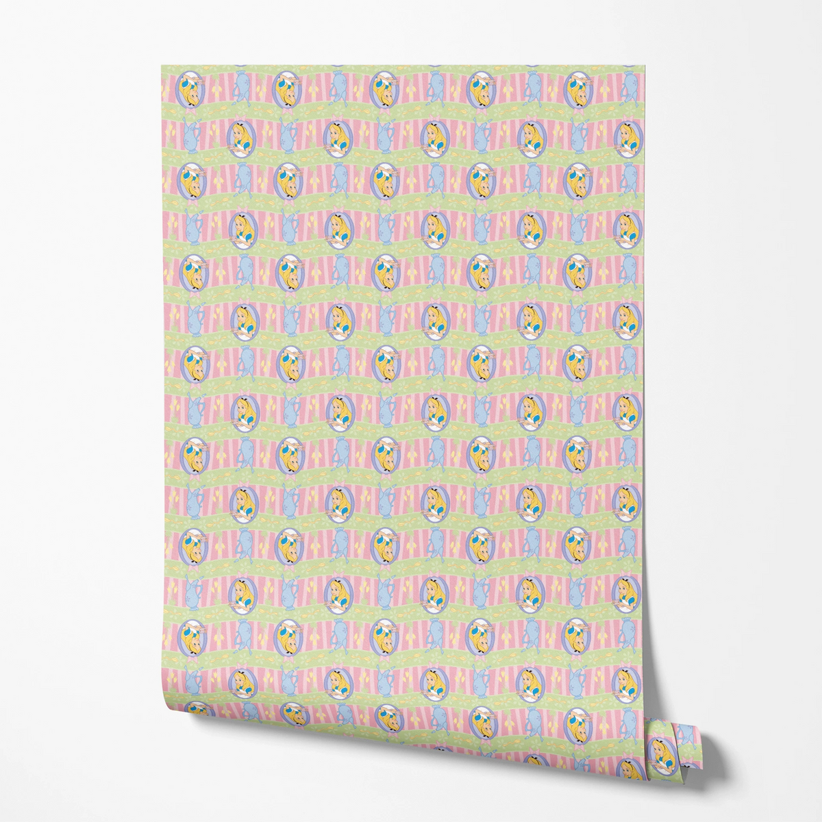 Disney Alice in Wonderland  Tea Party Stripes Wallpaper