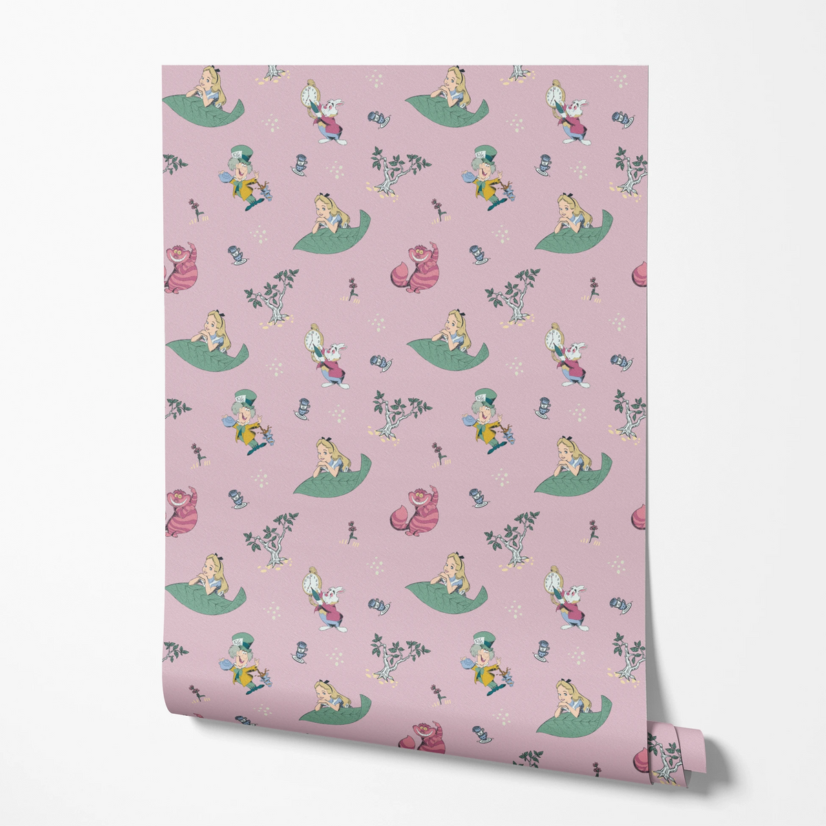 Disney Alice in Wonderland  Pink Whimsy Wallpaper