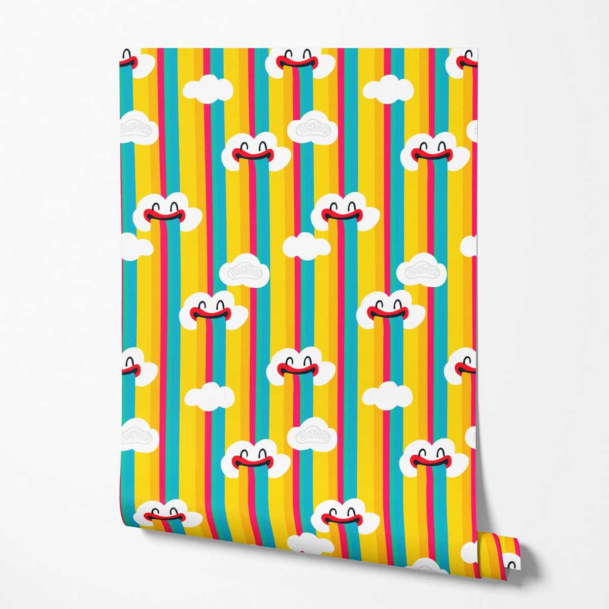 Hasbro Play-Doh Rainbow Stripes Wallpaper