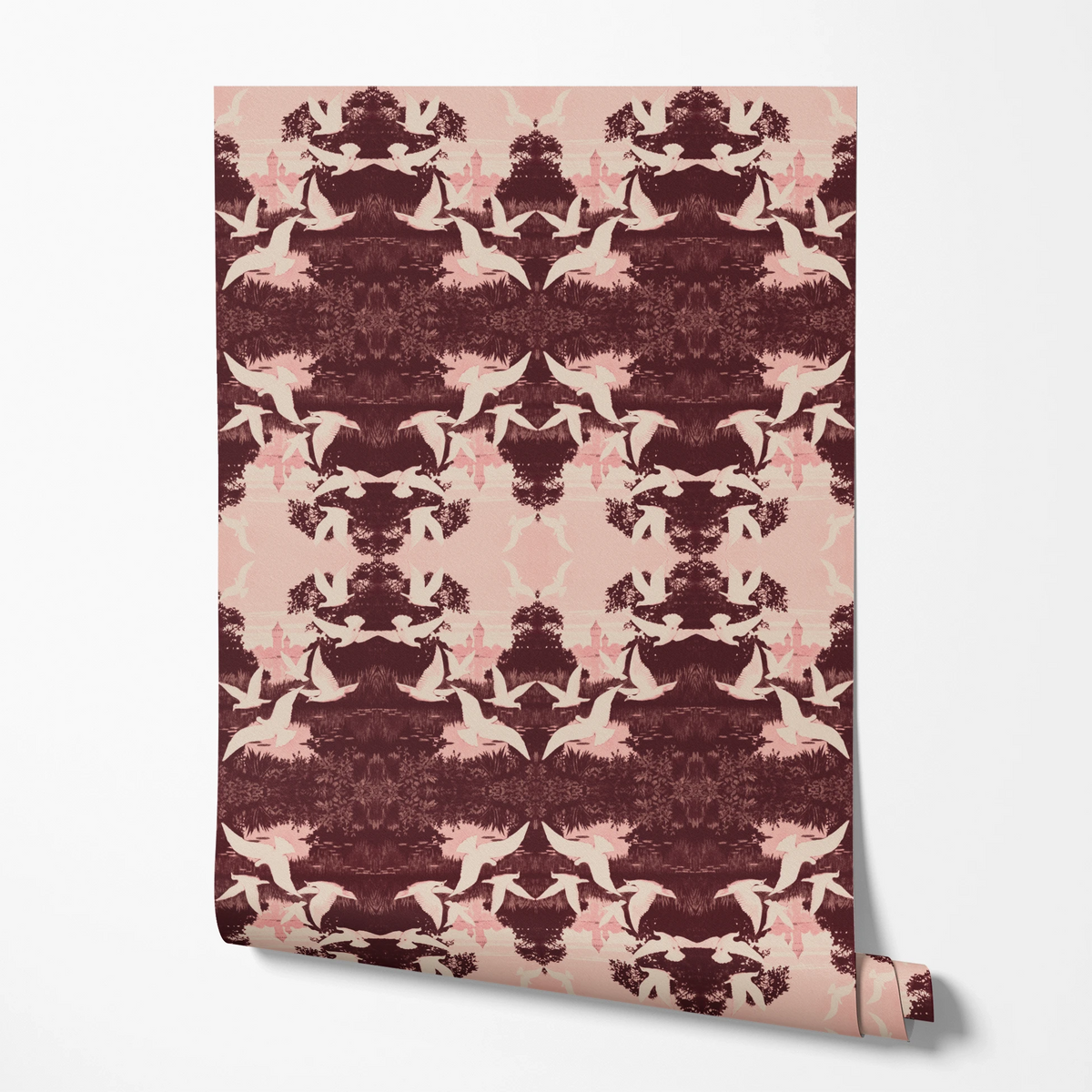 Aberdeenshire on Oxblood Wallpaper
