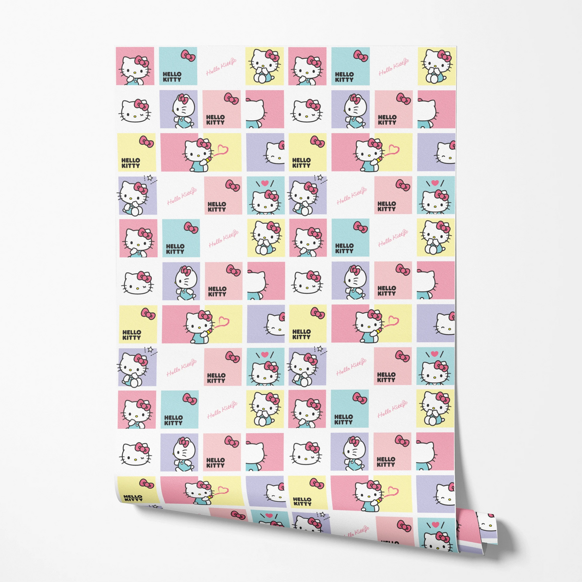 Hello Kitty® Pastel Grid Wallpaper